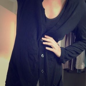 Black cardigan